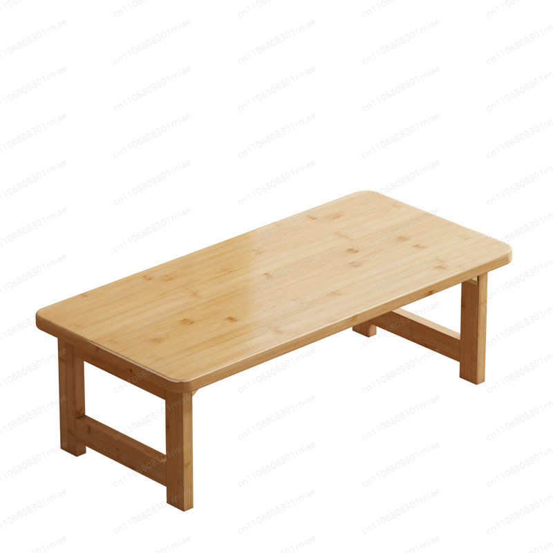 Desk Setup Laptop - Solid Bamboo Kang Table Foldable Low