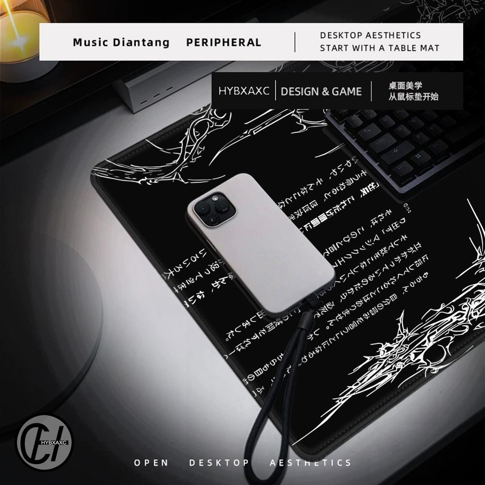 Black White Cybersigilism Desk - Desk Setup Accessories Aesthetic 评论和价格