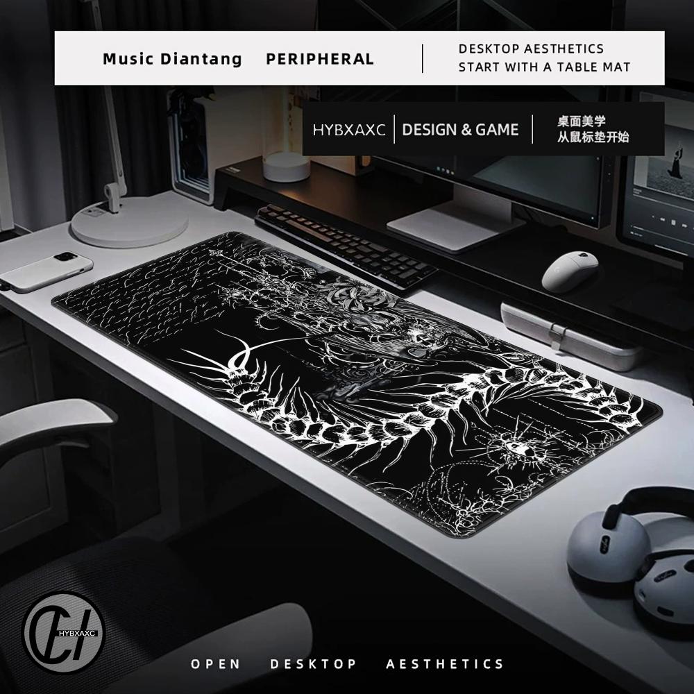 Black White Cybersigilism Desk - Desk Setup Accessories Aesthetic 评论和价格