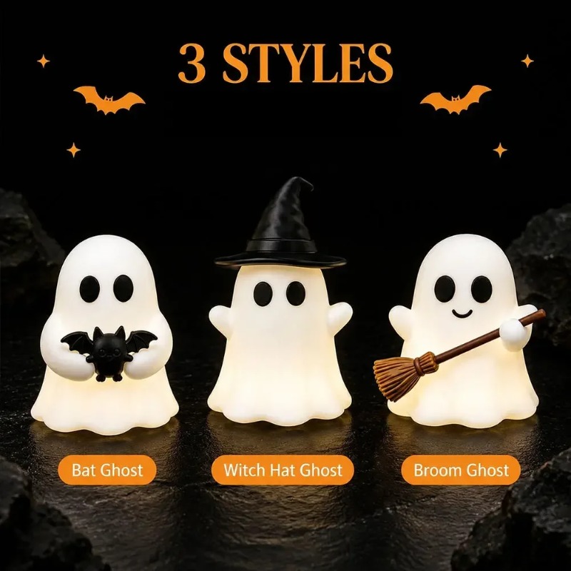 1-5PCS Glow in Dark Mini Ghost - Desk Setup Shelves 评论和价格