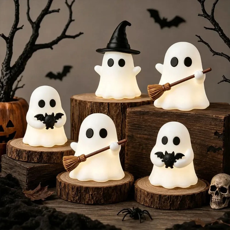1-5PCS Glow in Dark Mini Ghost - Desk Setup Shelves 评论和价格