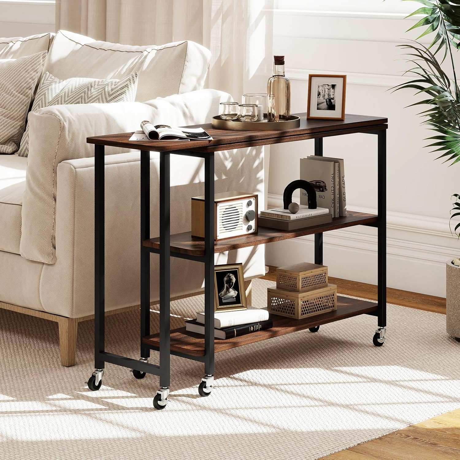 360° Rotating Side Table with  - Desk Setup Laptop 评论和价格