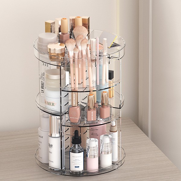 360-Degree Rotating Cosmetic S - Desk Setup Shelves 评论和价格
