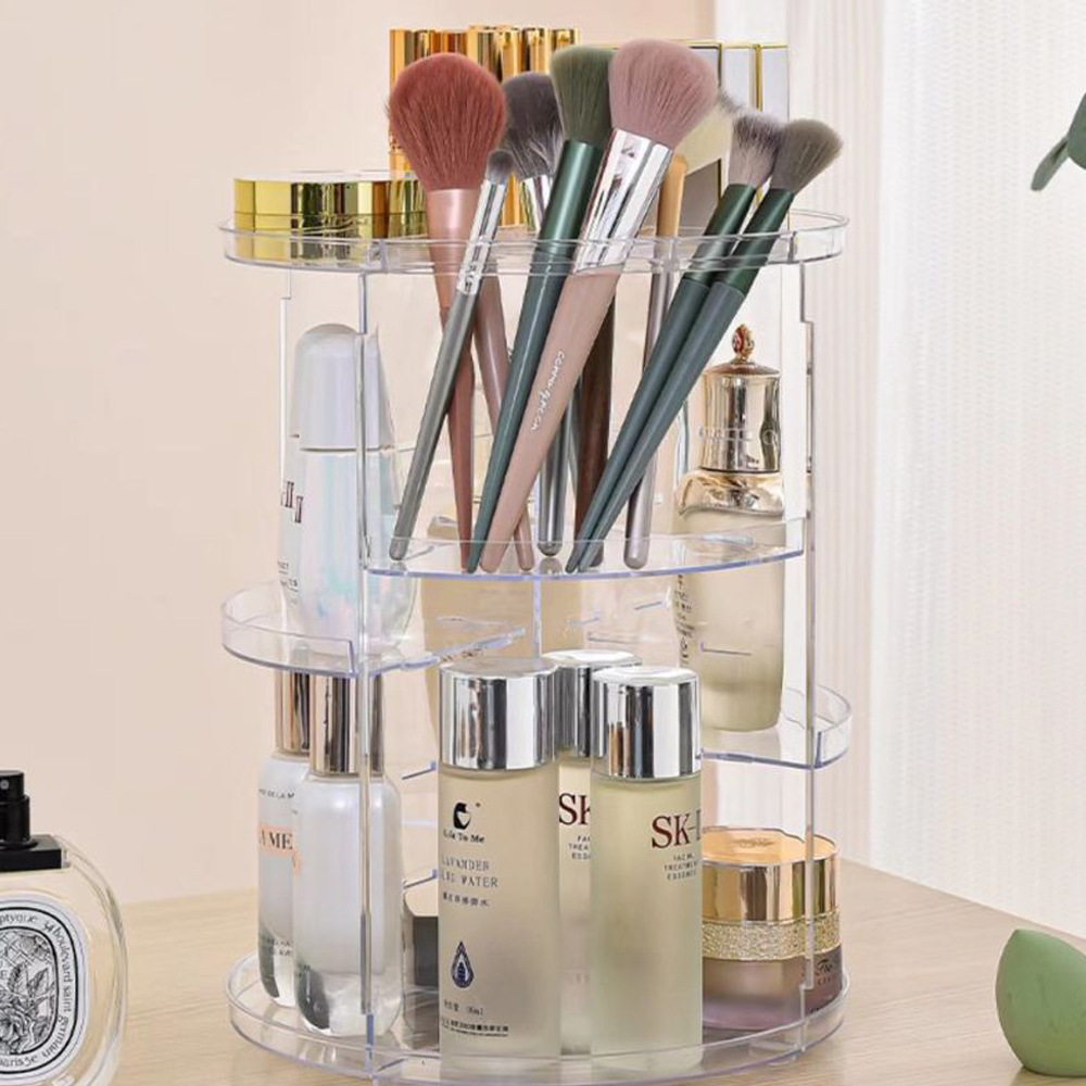 360-Degree Rotating Cosmetic S - Desk Setup Shelves 评论和价格