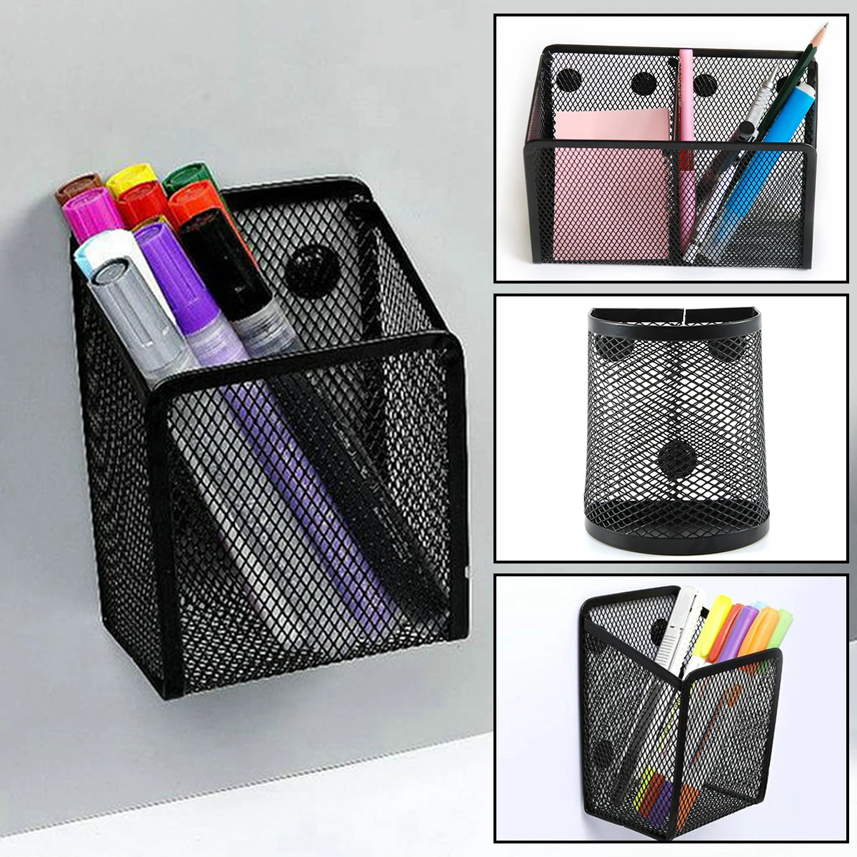 Metal Mesh Pen Cup Sturdy Magn - Pen Cup Magnetic 评论和价格