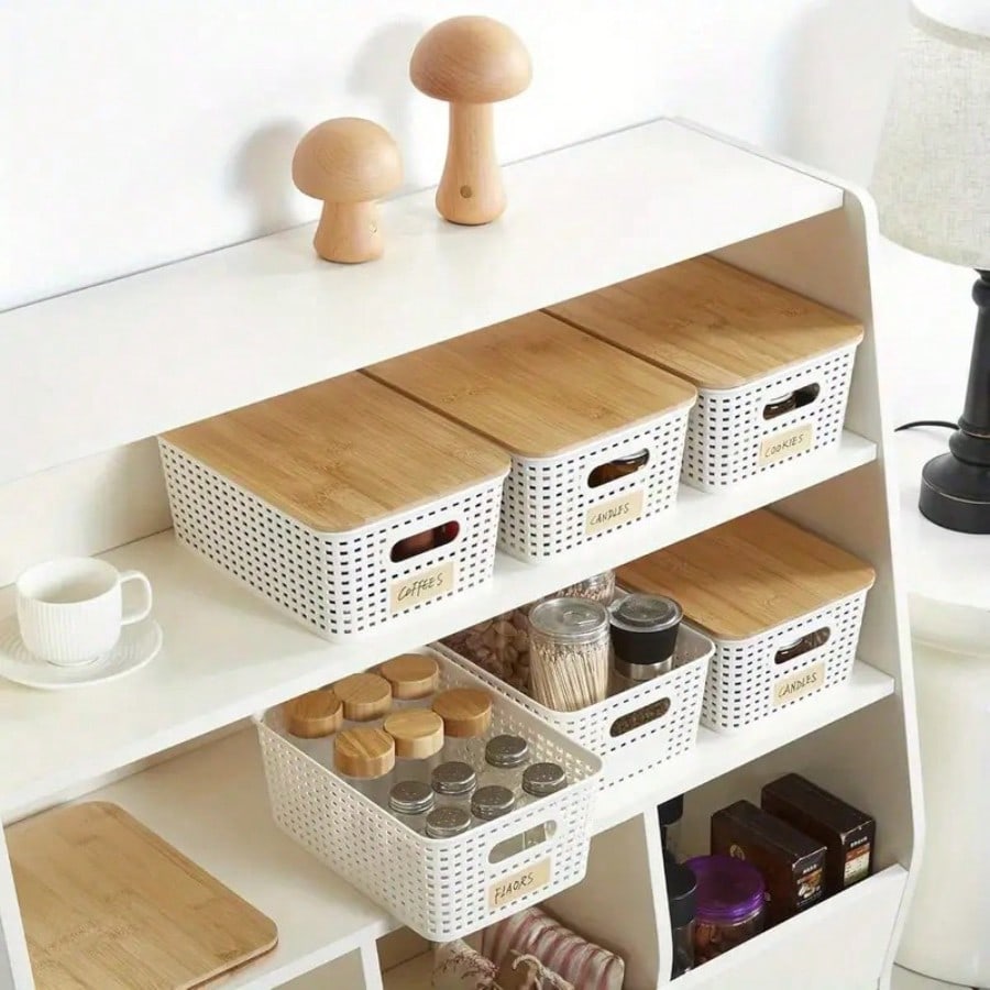 6 Pack Stackable Storage Bins  - Drawer Organizer Bamboo 评论和价格