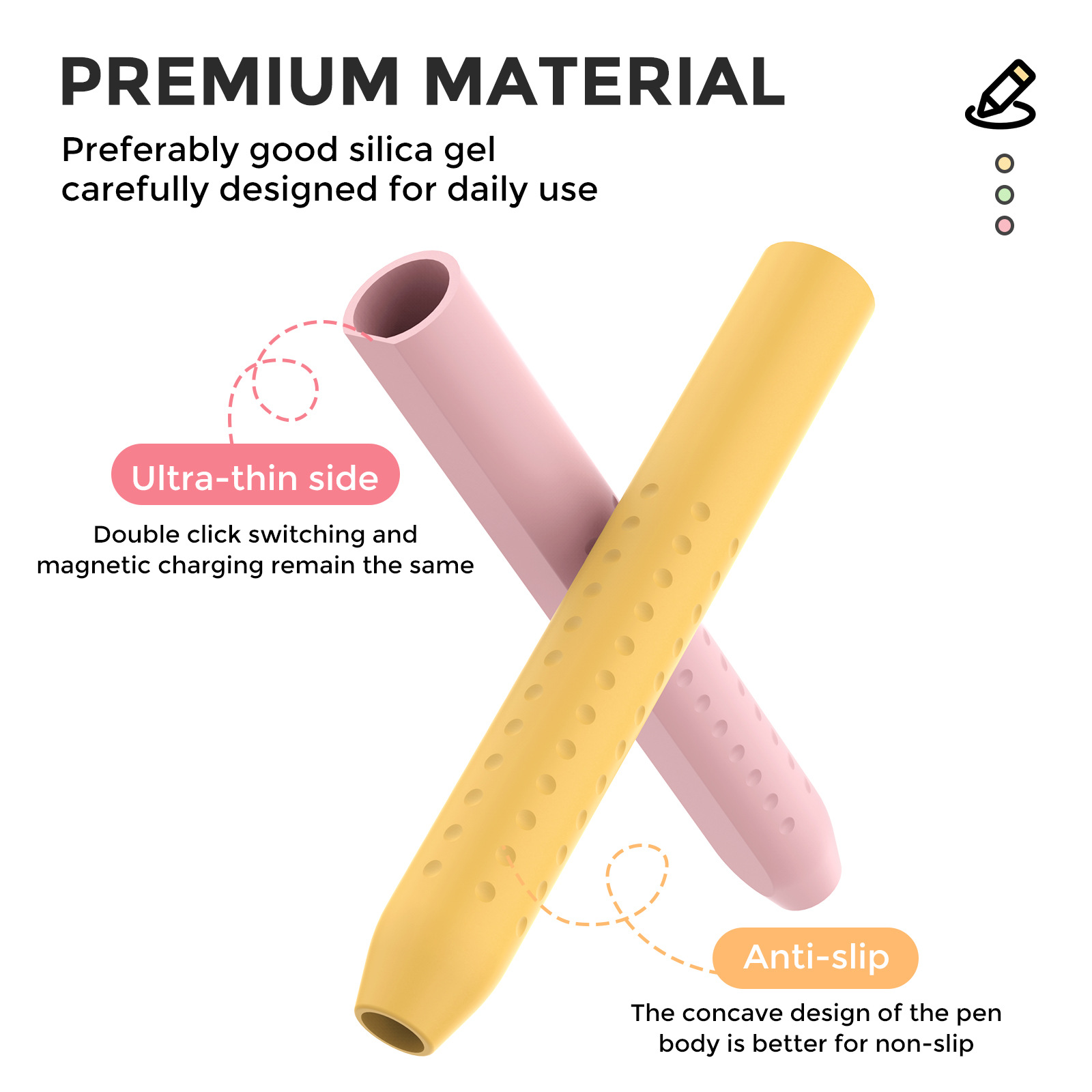 1PC Stylus Cover for Apple Pen - Pen Cup Magnetic 评论和价格