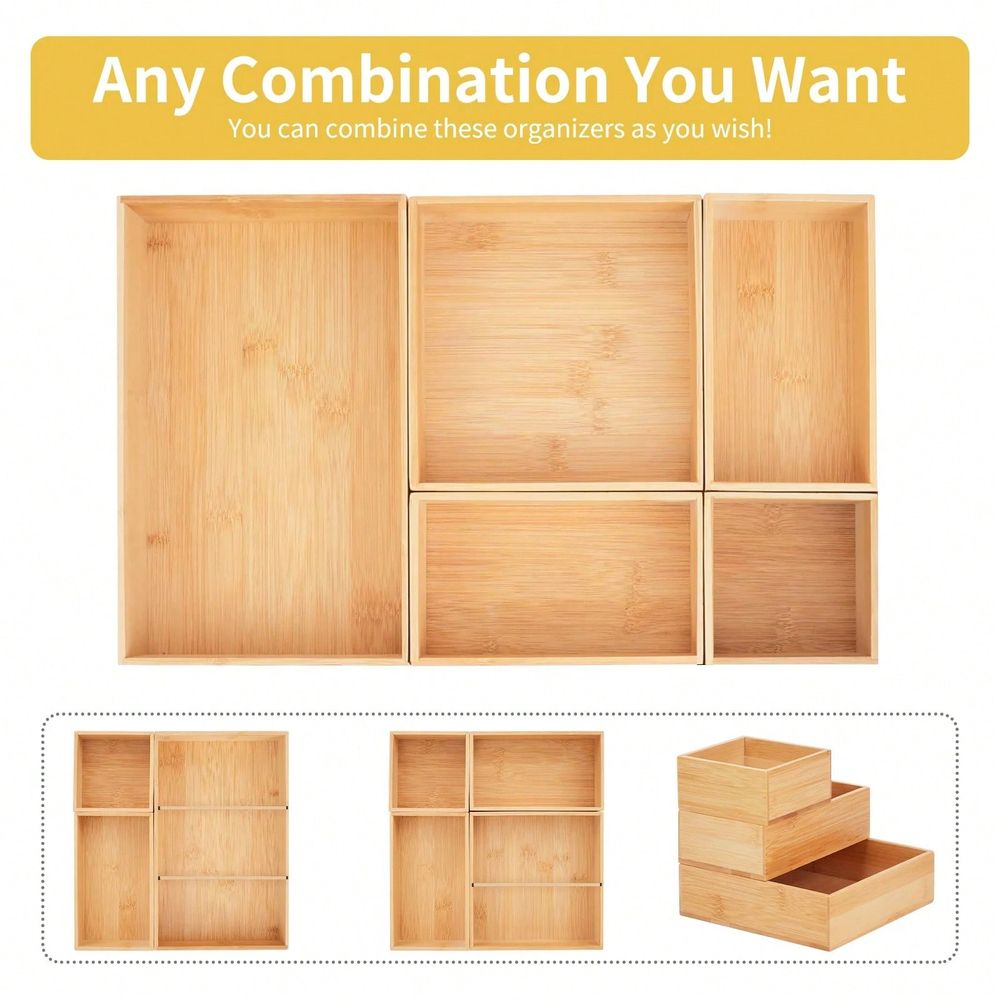 Adjustable Bamboo Drawer Organ - Drawer Organizer Bamboo 评论和价格