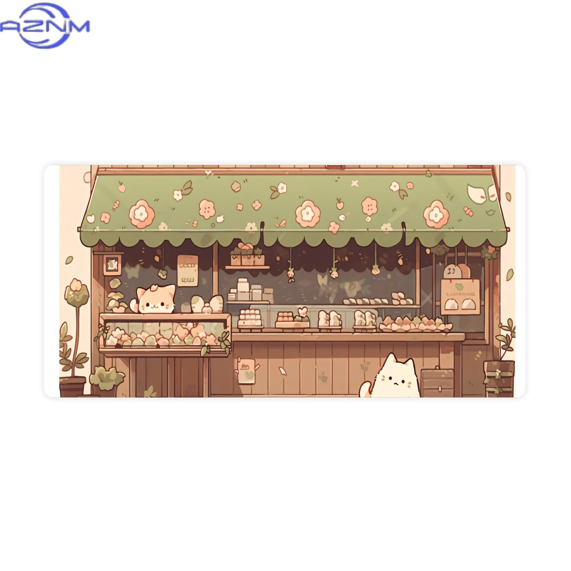 Cat Bakery Aesthetic Green Sho - Your Desk Setup 评论和价格
