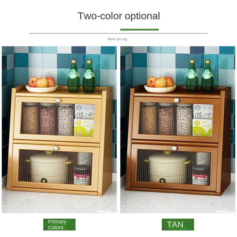 Bamboo Kitchen Storage Cabinet - Drawer Organizer Bamboo 评论和价格