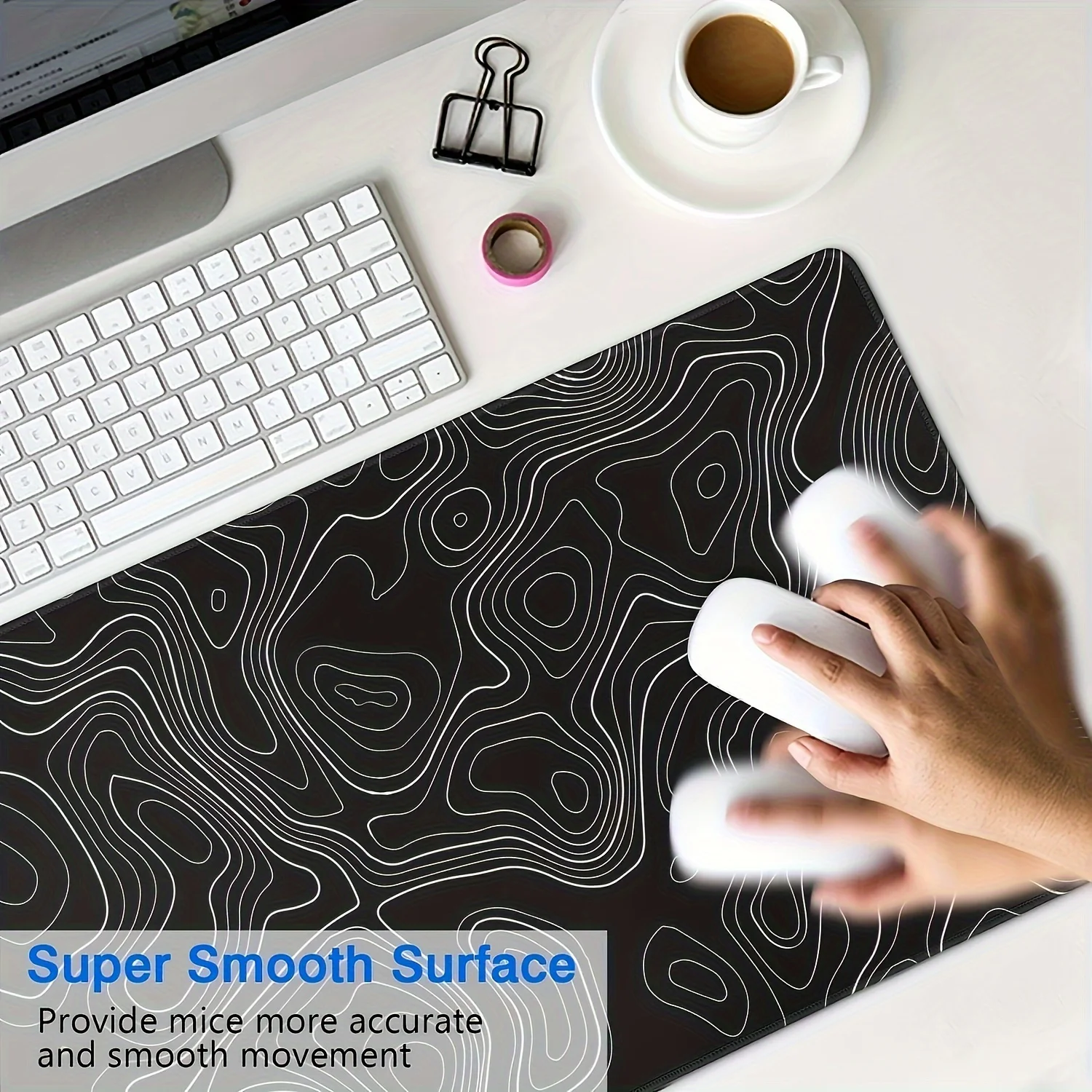 Large Gaming Mouse Pad with St - Desk Setup Accessories Aesthetic 评论和价格