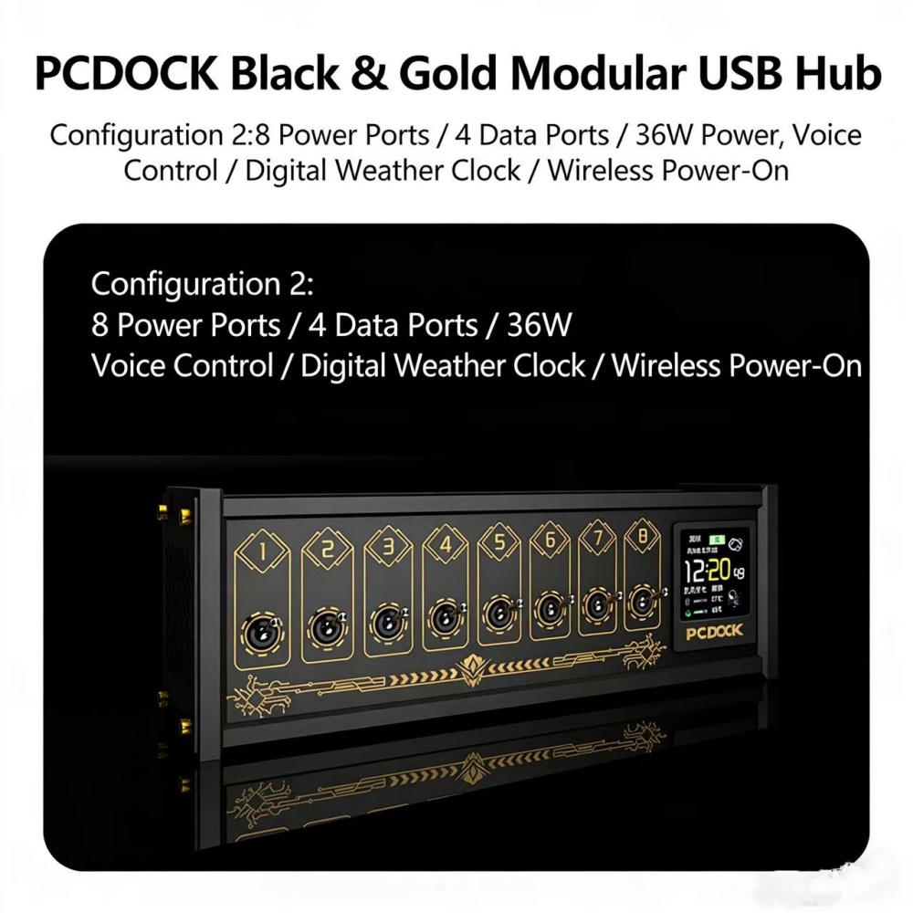 PCDOCK Block USB Desktop Power - Desk Setup Laptop 评论和价格