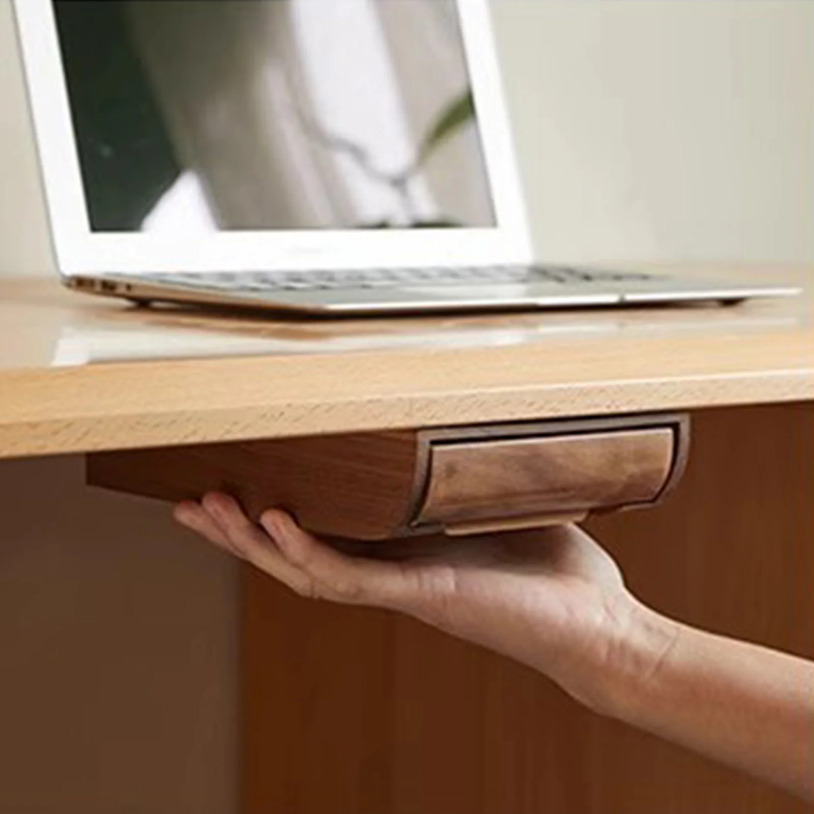 Storage Box Bamboo Under Desk  - Drawer Organizer Bamboo 评论和价格