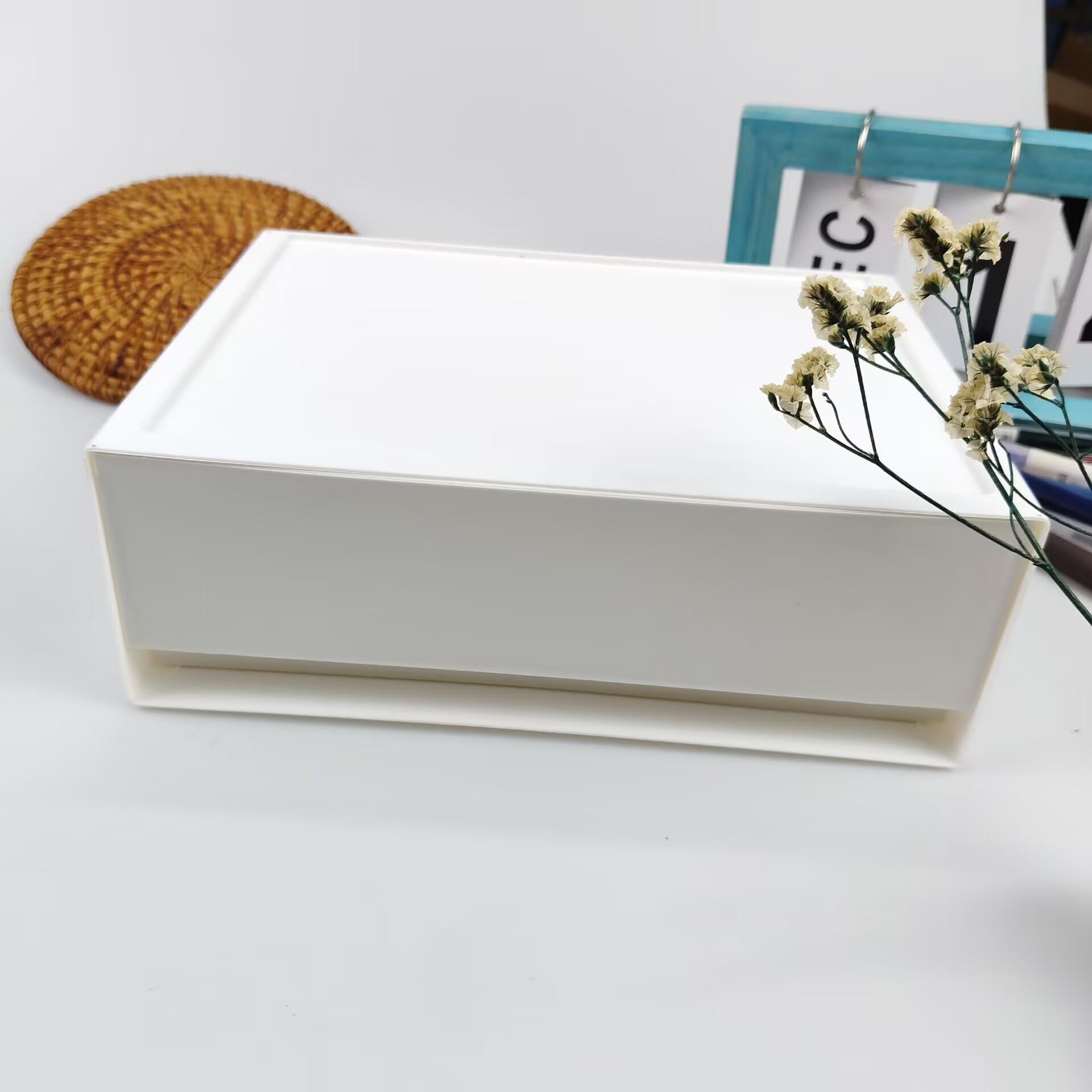 Desktop Storage Box, Drawer, C - Desk Setup Shelves 评论和价格