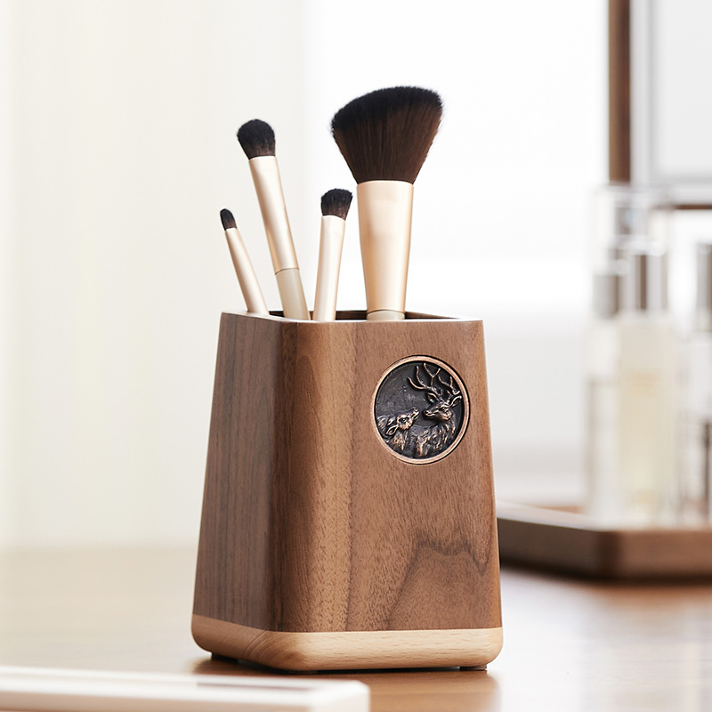 Black Walnut Solid Wood Pen Ho - Desk Setup Accessories Aesthetic 评论和价格