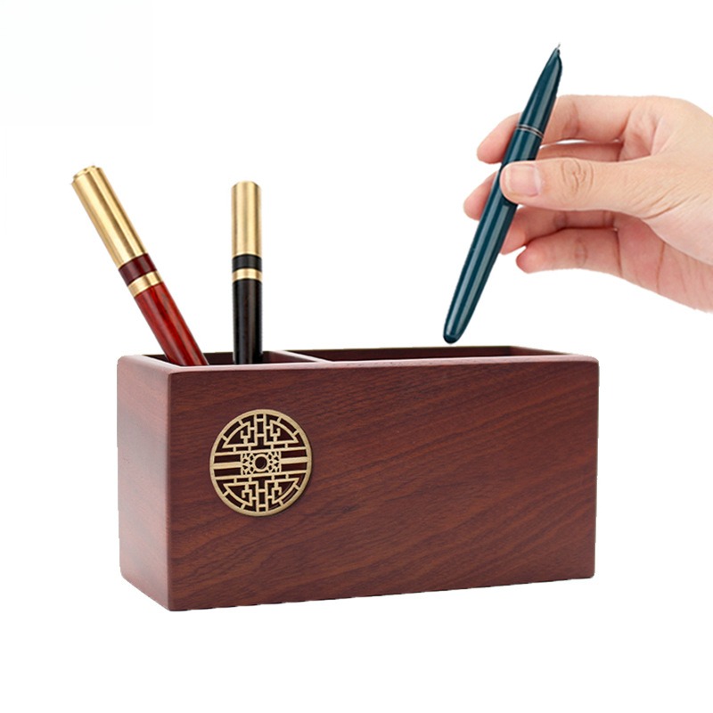 Graduation Gift Wooden Pen Hol - Desk Setup Accessories Aesthetic 评论和价格