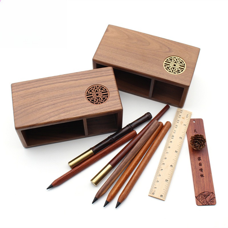 Graduation Gift Wooden Pen Hol - Desk Setup Accessories Aesthetic 评论和价格