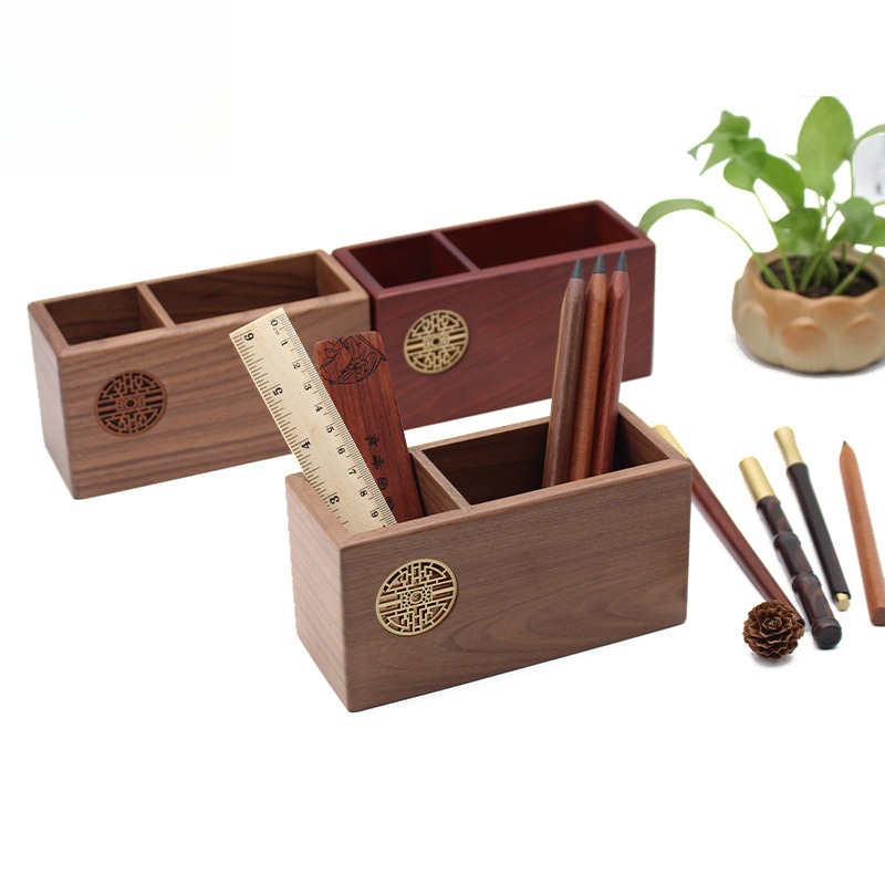 Graduation Gift Wooden Pen Hol - Desk Setup Accessories Aesthetic 评论和价格