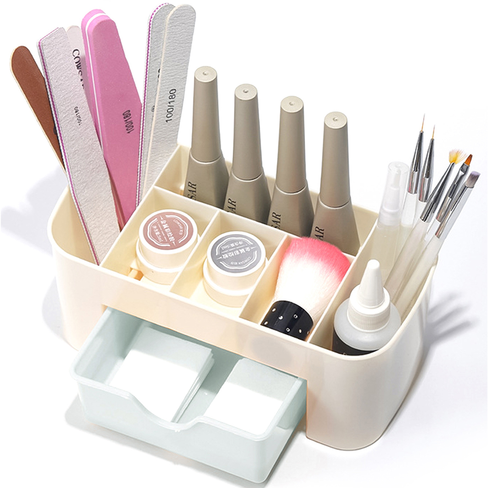 Nail Art Organizer Desktop Dra - Desk Setup Shelves 评论和价格