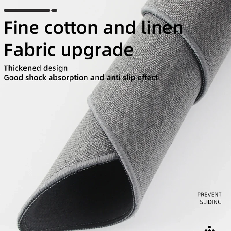 Cotton and Linen Rubber XXL Mo - Desk Setup Accessories Aesthetic 评论和价格