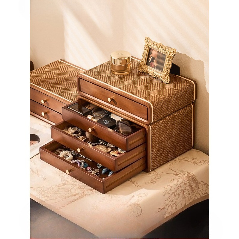 Vintage Drawer Desktop Organiz - Drawer Organizer Bamboo 评论和价格