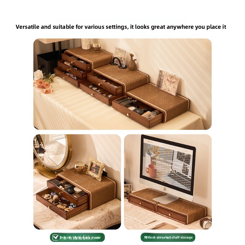 Vintage Drawer Desktop Organiz - Drawer Organizer Bamboo 评论和价格