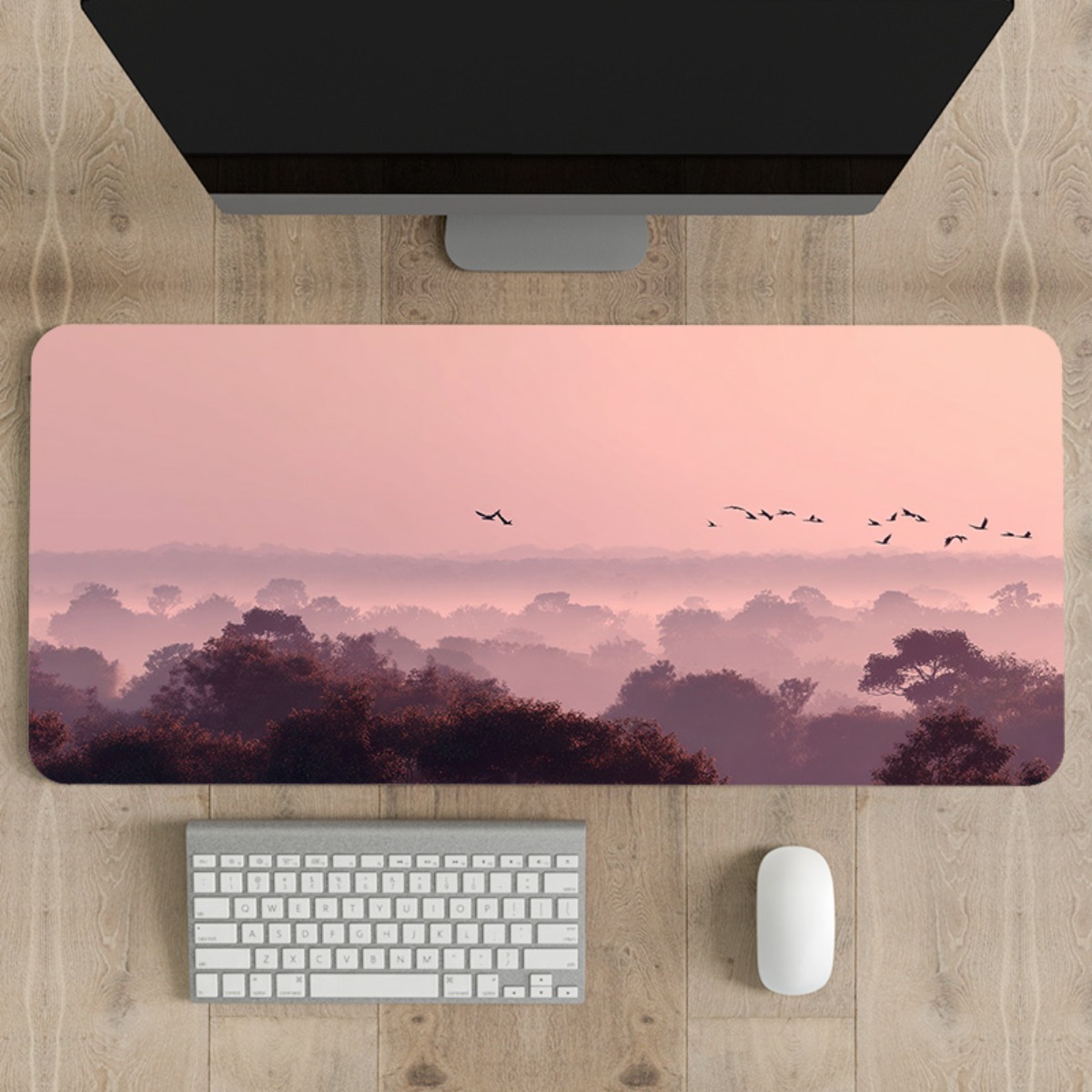 Dreamy Pink & Purple Sky XL mo - Your Desk Setup 评论和价格