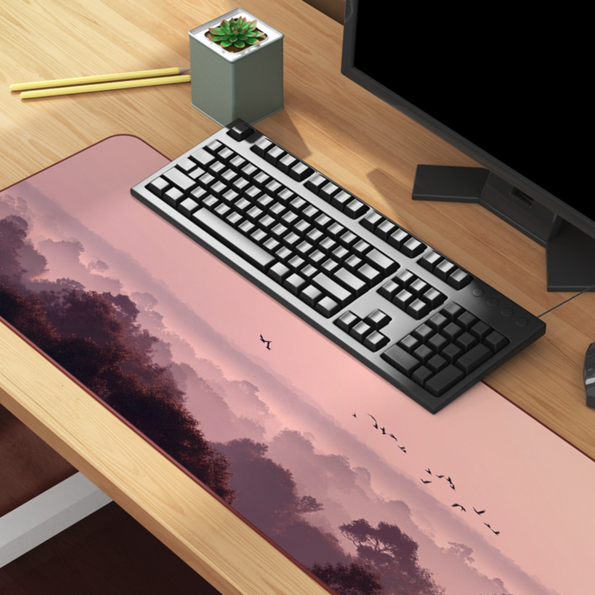 Dreamy Pink & Purple Sky XL mo - Your Desk Setup 评论和价格